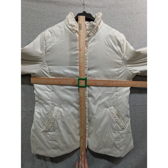 Marcona Jacket Women's XL White Full Zip Solid Double Lining Windbreaker Jacket - Picture 3 of 9
